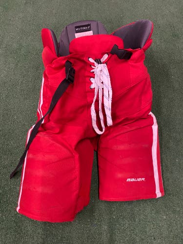 Red Senior Medium Bauer Custom Nexus Elite Hockey Pants Pro Stock (Used)