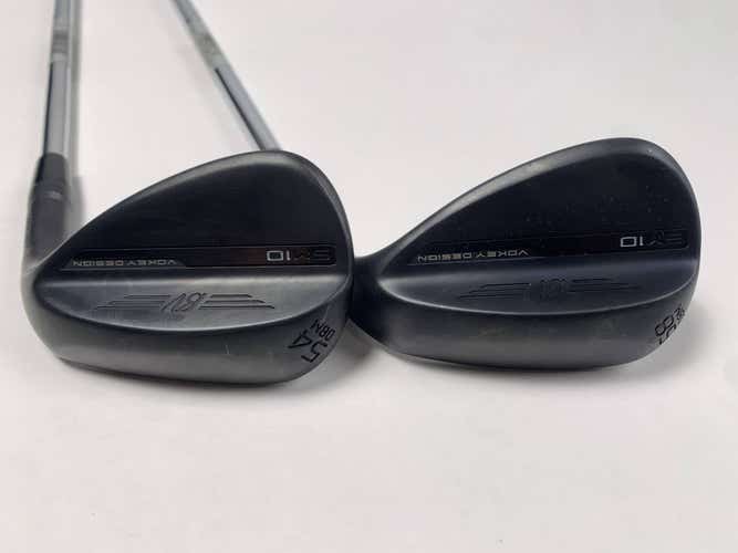 Titleist Vokey SM10 Jet Black Wedge Set 54* 8 | 58* 8 Wedge Steel Mens RH NEW