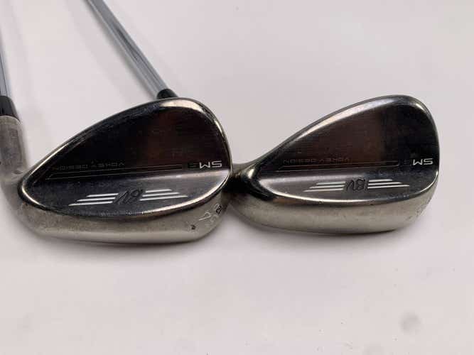 Titleist Vokey SM9 Brushed Steel Wedge Set 54* 12 | 58* 8 Wedge Steel Mens RH