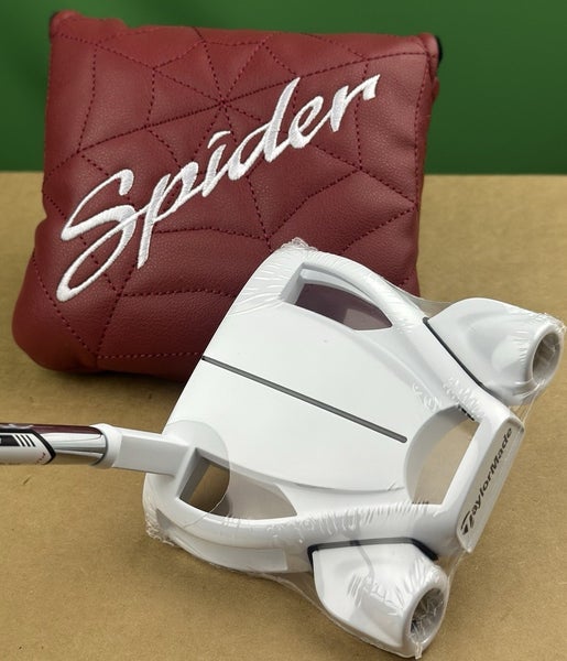 TaylorMade Spider Ghost White #3 Slant Neck Mallet Putter 34" w/ Cover RH NEW!