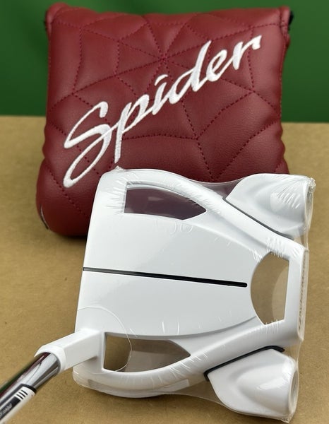 TaylorMade Spider Ghost White #3 Slant Neck Mallet Putter 35" w/ Cover RH NEW!