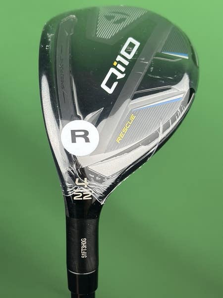 TaylorMade Qi10 Rescue 4-Hybrid 4H 22* LEFT Hand Regular Ventus TR