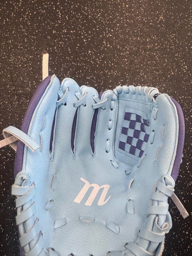 Used Marucci YOUTH GLOVE BB/SB Glove T-ball Carolina Blue 8" 11849-S000035628