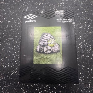 Used Umbro 10 BALL MESH BAG Soccer Ball Bag Black 11849-S000032946