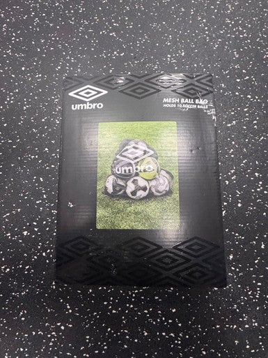 Used Umbro 10 BALL MESH BAG Soccer Ball Bag Black 11849-S000032946
