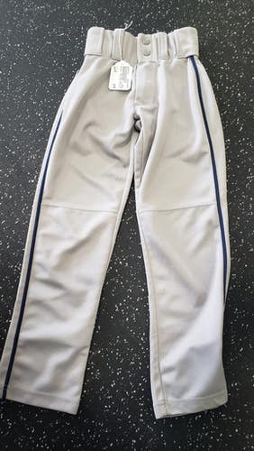 Used Alleson GRAY PANT BLUE STRIPE BB/SB Pant Boys Grey XS 11849-S000031211