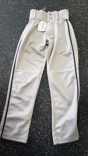 Used Alleson GRAY PANT BLUE STRIPE BB/SB Pant Boys Grey XS 11849-S000031211
