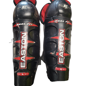 Used Easton YOUTH IDEAL FIT SHIN GUARDS Youth Shin Guards Black 11" 11849-S000020110
