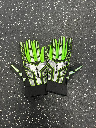Used Franklin BB/SB Batting Gloves Green MD 11849-S000031871