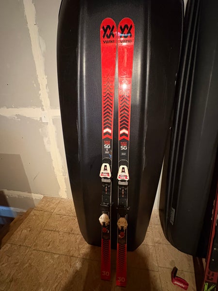 2020 Volkl Racetiger SG 183 cm Racing Skis With Bindings Max Din 12 (Used)