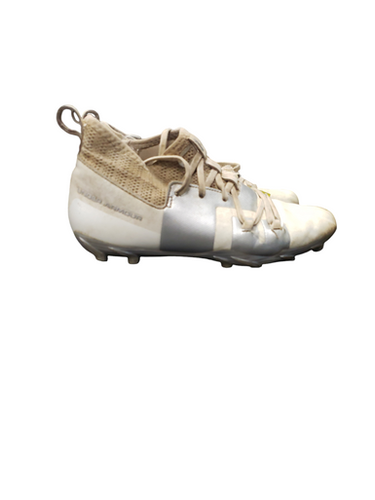 Used Under Armour Jr FB Cleats White Junior 06 11849-S000011460