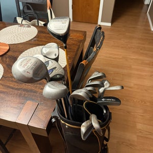 Men's Cobra KING VT Right Handed Driver with set of irons. Regular Flex 15 Pieces (Used)