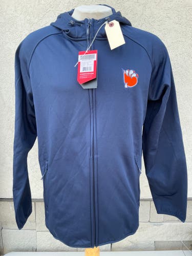 Navy Blue Large CCM Hoodie And Joggers Bakersfield Condors Pro Return Large (New) 1793