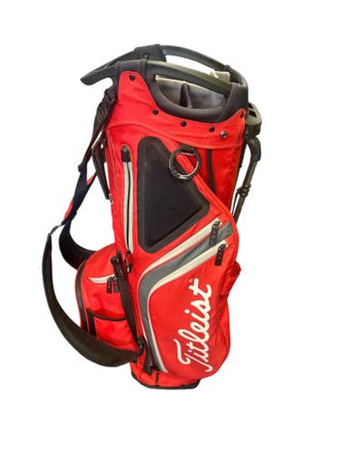 Used Titleist HYBRID Mens Stand Bag Red 11862-S000092679