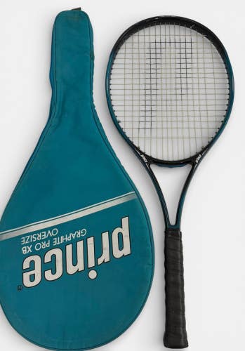 Prince Graphite Pro XB Oversize 4 1/4 grip Tennis Racquet + cover