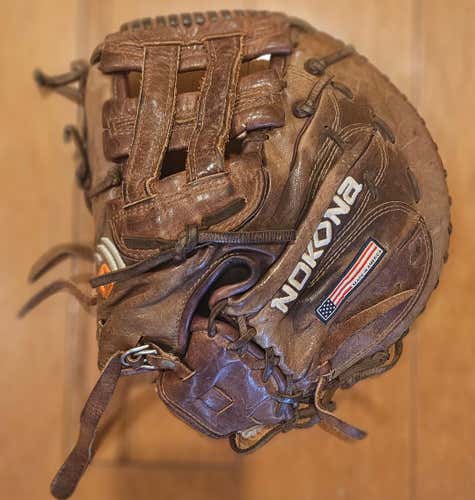 Nokona X2 Elite X2-1250FB First Base Mitt 12.5″ American Made in Nocona, TX (Used)
