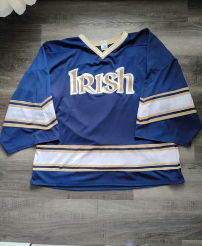 Blue Goalie Cut Men's Athletic Knit Jersey (Used)