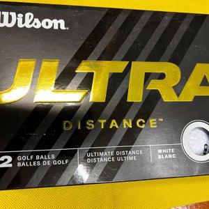 12 New Wilson Ultra Distance Golf Balls in Box