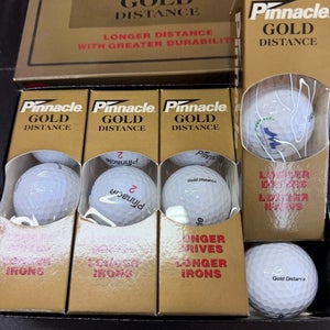 12 New Pinnacle Gold Distance Golf Balls in Box