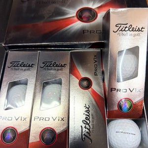12 New Titleist Pro V1x 2023 Golf Balls in Box
