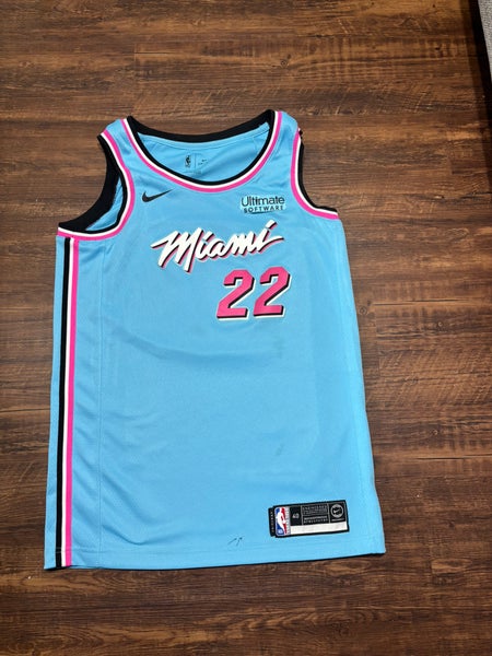 Miami Heat (Vice) Jimmy Butler #22 Blue Small Men's Nike Swingman Jersey (Used)