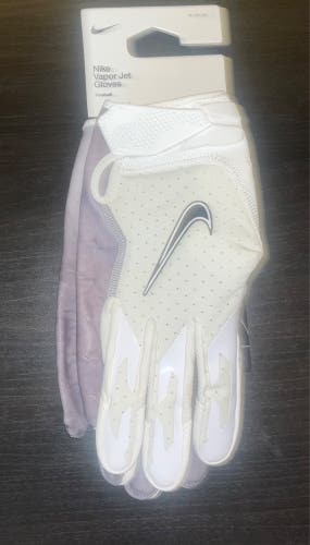 White/Black/Gray XL Adult Nike Vapor Jet 6.0  Gloves (New)