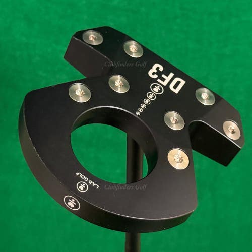 LAB Golf '24 DF3 34" Center-Shaft Putter Matte Black Stepped Steel w/ HC