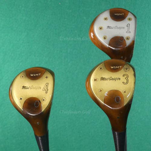 VINTAGE MacGregor MT Tourney W1MT 1, 3 & 4 Factory Steel Firm SET OF 3 *READ*