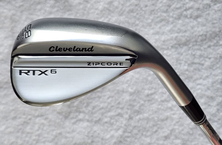 Used Cleveland RTX 6 Zipcore 58°/MID/10 Bounce Wedge RH; Steel Shaft