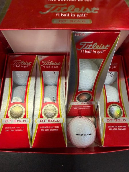 12 New Titleist DT Solo Golf Balls