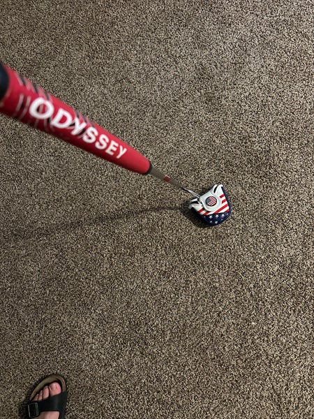 Black Men's Odyssey White Hot 2-Ball Mallet Right Handed Putter (Used)