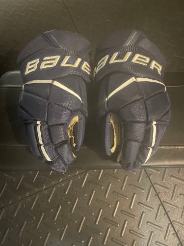 Bauer Vapor 3X Pro hockey Gloves 14" 14in Navy/White