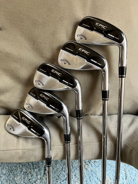 Men's Callaway Epic Max Fast Right Handed Iron Set (5 Clubs) #7 - #9, PW, GW. NS Pro 950 GH NEO S