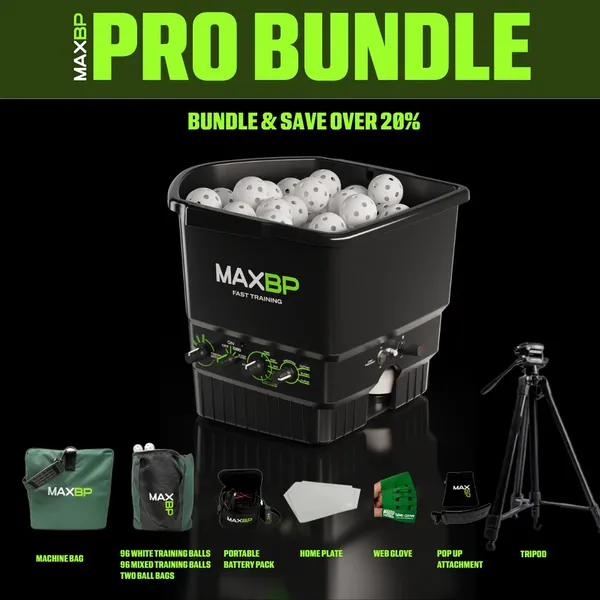 Max BP Pro Pitching Machine Bundle Pack (New)