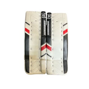 Used Warrior RITUAL G3 INT Goalie Leg Pads Inter White/Black/Red 32" 11873-S000231848