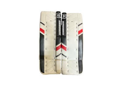 Used Warrior RITUAL G3 INT Goalie Leg Pads Inter White/Black/Red 32" 11873-S000231848