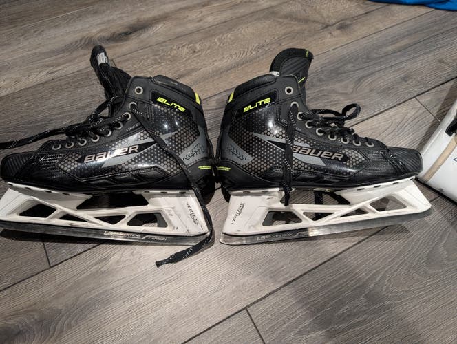 2024 Bauer Elite Hockey Goalie Skates Size 10 Fit 2(Used)