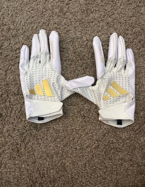 White XL Adult Adidas Adizero Gloves (New)