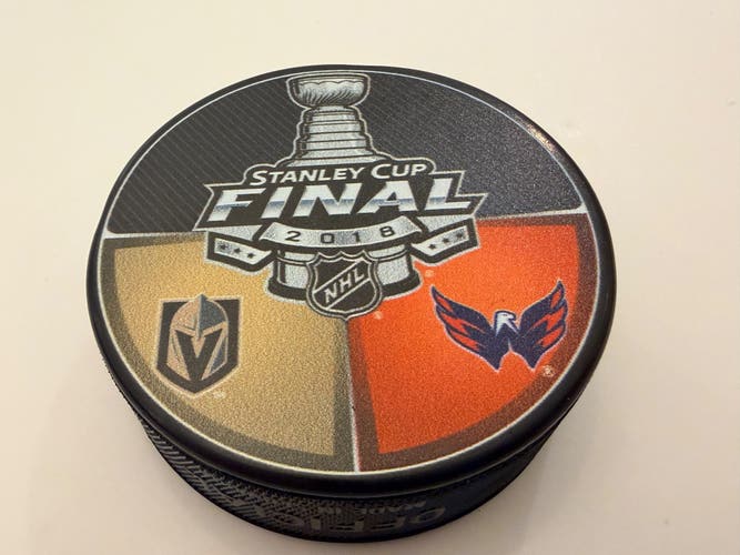 Official 2018 Stanley Cup Finals Vegas Golden Knights Washington Capitals Puck