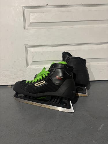 2000 Bauer Reactor 3000 Hockey Goalie Skates 10.5 (Used)