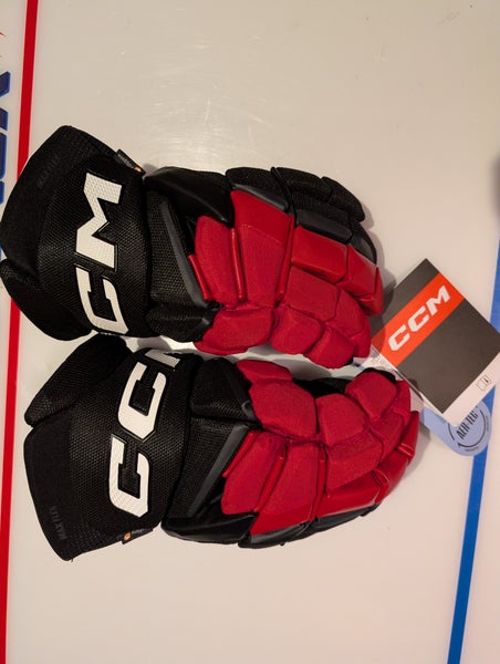 CCM JetSpeed FT8 Pro Gloves 14" (New) Red and Black