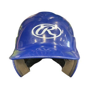 Used Rawlings HELMET Batting Helmet No Mask Royal Blue MD 11859-S000028278