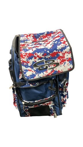 Used BoomBah BB/SB Team Wheeled Bag Navy Blue 11859-S000028270