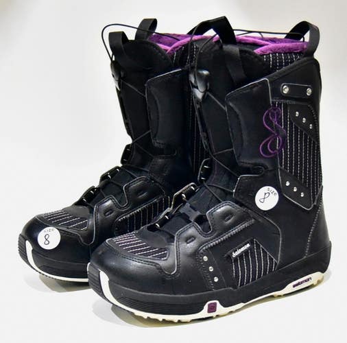 SALOMON PEARL SNOWBOARD BOOTS WOMEN SIZE 8