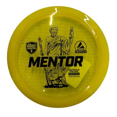 Used Discmania ACTIVE PREMIUM MENTOR Disc Golf Driver Yellow 11406-S000108915