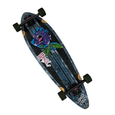 Used Santa Cruz SCREAMING THORNLESS Longboard Teal Long 11406-S000108952