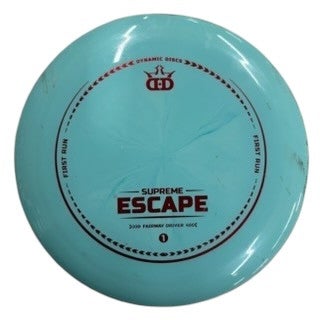 Used Dynamic Discs SUPREME ESCAPE Disc Golf Driver Turquoise 11406-S000108825