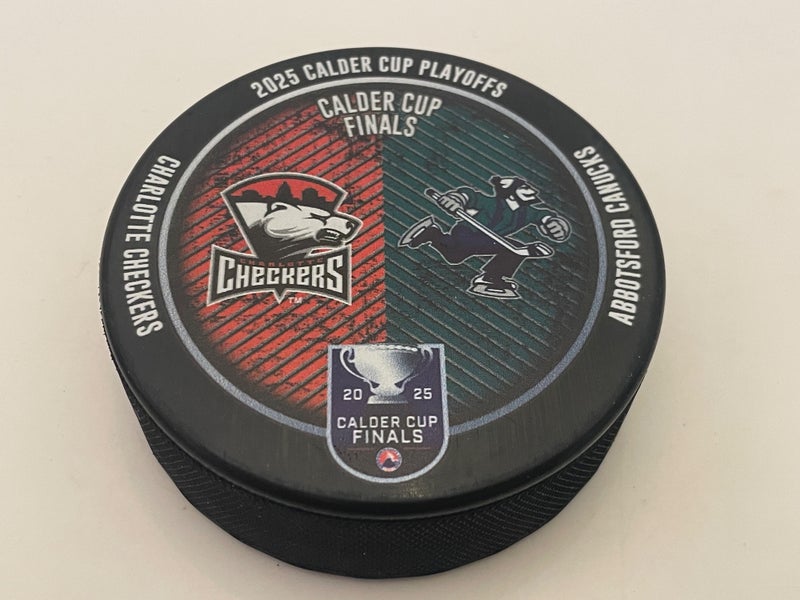 AHL 2025 Calder Cup Playoffs Finals Abbotsford Canucks Charlotte Checkers Puck
