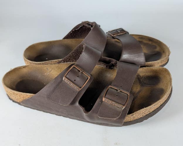 BIRKENSTOCK Arizona Two Strap Brown Sandals Shoes Mens Size 46 US 13