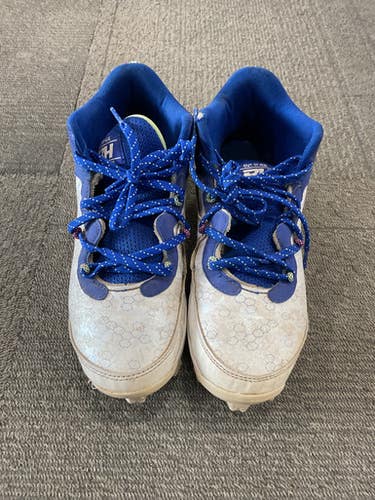 Used Under Armour OUT OF HERE BH BB/SB Cleats Royal Blue And White Junior 06 11614-S000230352